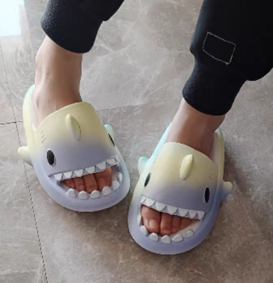 Rainbow Shark Slippers By SharkSlippy™