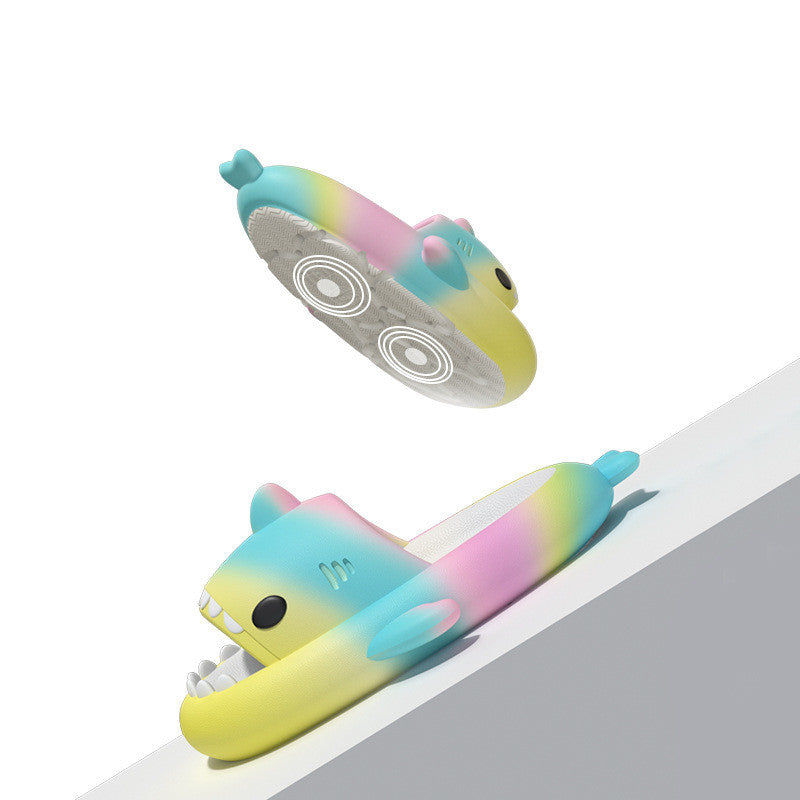 Rainbow Shark Slippers By SharkSlippy™